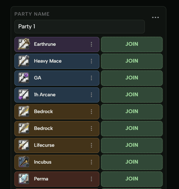 Self-assign with Join buttons