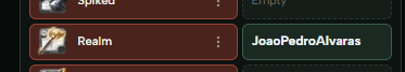 Player assigned to a slot